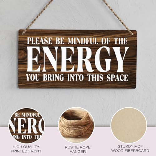 Inspirational Zen Wall Art, Positive Affirmations Wall Decor, Meditation Room Decor Spa Decor Spiritual Wall Art Decor Hanging Sign Wood Plaque Block for Home Office Bathroom Bedroom - Image 5