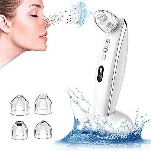 2021 Blackhead Remover Vacuum,with 4 Different Pore Extractor Suctions, Powerful Acne Comedone Whitehead Pimple Popper Tool Kit,Deep Cleansing of Pores,Suit for Women & Men