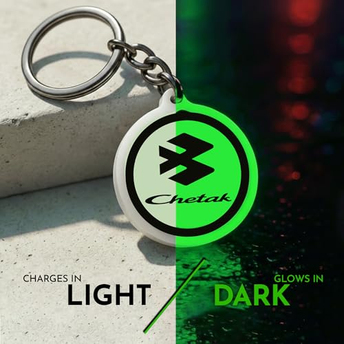 Image of Mi Glow Store Glow in Dark Keychain for Bike Men | Gift for Man | Bike Accessories | Charges in Light Glows in Dark | Key chain for Bike