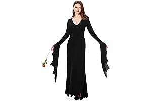 Morticia Addams Velvet Gothic Victorian Costume