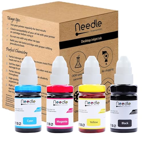 Needle High Yield GI790 / GI 790 Inkjet Ink Tank Refill Compatible for Canon G1000, G1010, G2000, G2010, G3000, G3010, G4000, G4010, G4085 CISS Ink... - Image 2