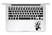 Iron Man Power Trackpad Keyboard Decal Apple Macbook Trackpad Keyboard Vinyl Decal Sticker Apple Mac Air Pro Laptop Sticker