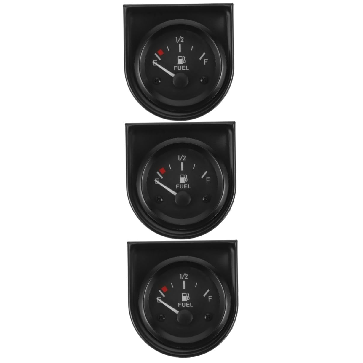 TOPBATHY 3 Pezzi Indicatore Di Livello Del Serbatoio Dell'Automobile Indicatore Di Livello Del Serbatoio Dell'Automobile Di Tensione Dell'Automobile Di