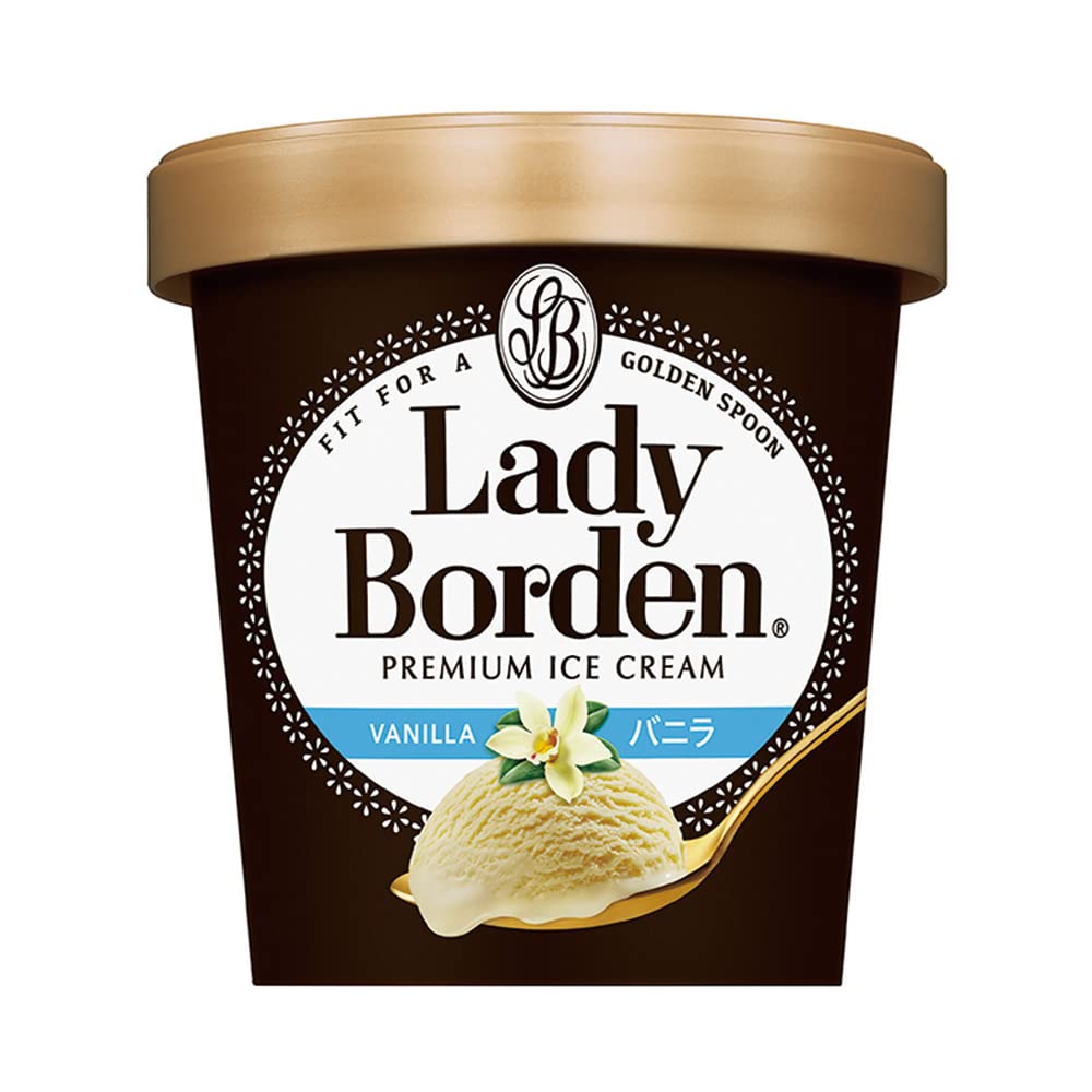Amazon.co.jp: Lotte Lady Borden Pint Vanilla 470ml x 8 Pack : Food