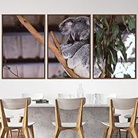 3 Piece Framed Canvas Wall Art Cuddle Up Rustic Urban Canvas Prints Home Artwork Decoration for Living Room,Bedroom - 16