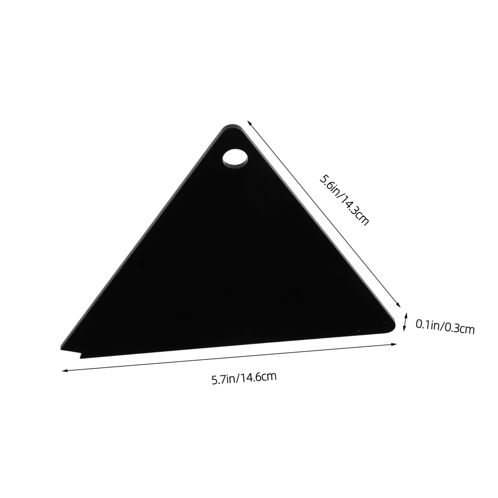 Angoily Snowboard Maintenance Tool Ski and Snowboard Wax Scraper Acrylic Triangle Waxing Scraper