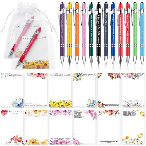 Papeterie Chrétienne Espagnole Eersida avec Stylo et Sac pour Enseignants