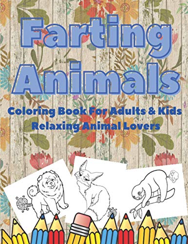 Farting Animals: Coloring Book For Adults & Kids Relaxing Animal Lovers image 3
