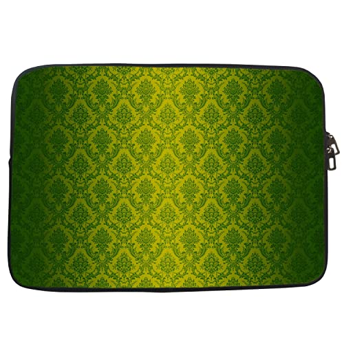 Image of TheSkinMantra Chain Laptop Sleeve Bag Compatible with Laptop /Macbooks /Chrombook /Notebook /Zbook (11.6 Inch (Chain), Green Pattern)