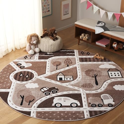 Tapete Infantil Redondo 6'7" SAFAVIEH miniatura 1