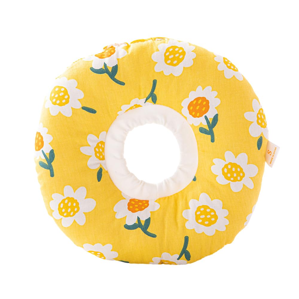 FANSU Recovery Collar for Cat, Recovery Collar Dog Round Donut Adjustable Soft Protective Neck Collar Pet for Puppy Kitten (Sunflower,XS) — image 1