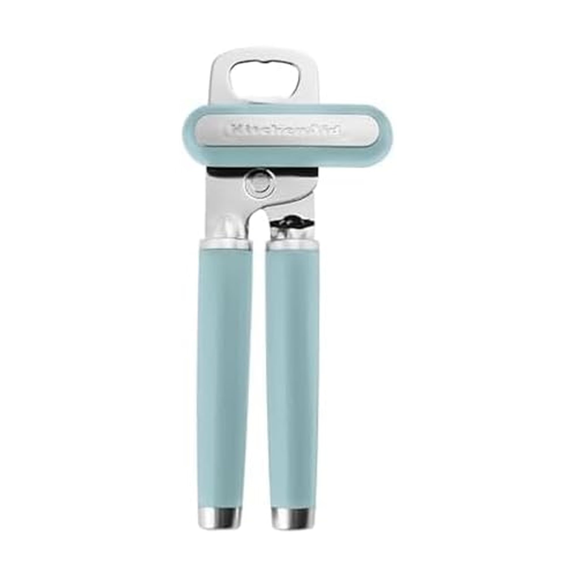 KitchenAid Classic Multifunction Can Opener and Bottle Opener Easy to Use, Razor Sharp Stainless Steel Cutting Wheel, Soft Ergonomic Handles, Mineral Water