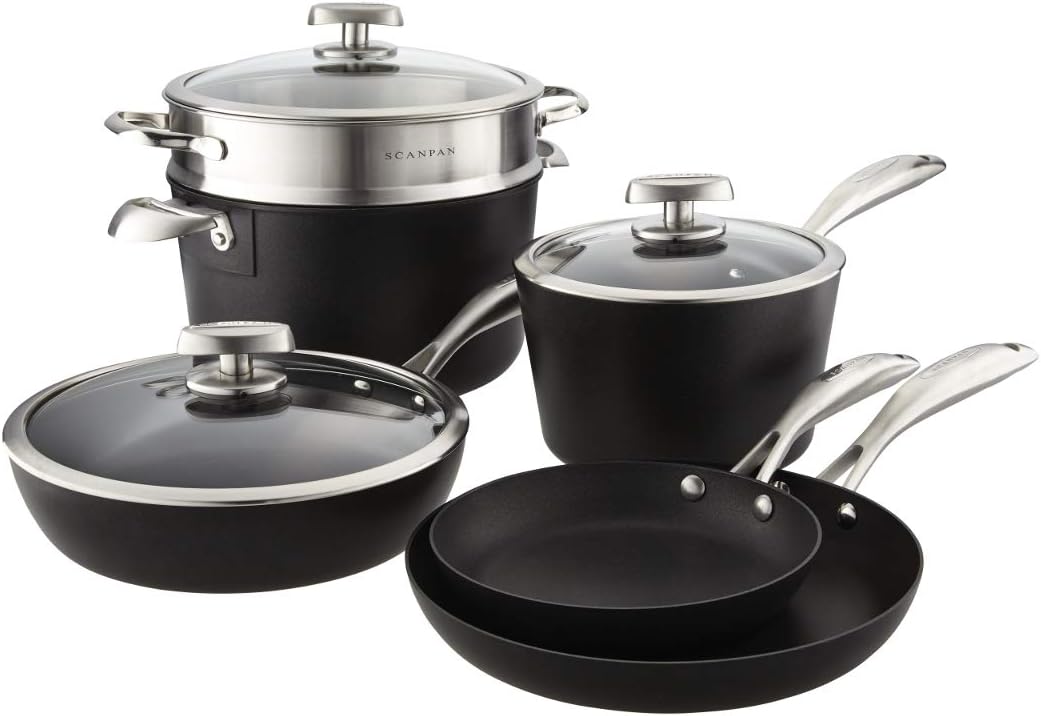 Scanpan Pro IQ 9-Piece Nonstick Cookware: Induction & Oven Safe