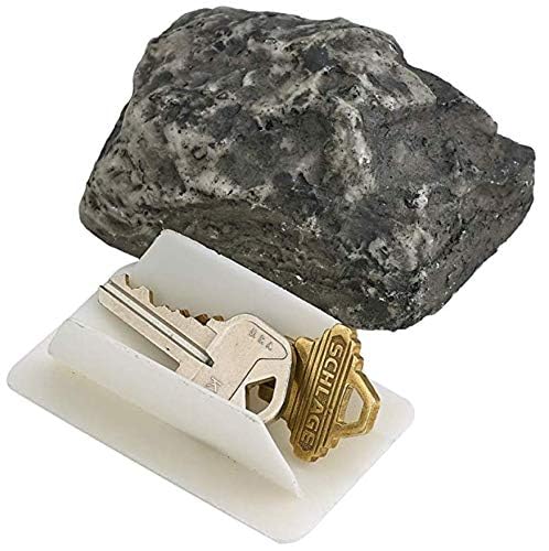 Key Rock Hider Outdoor, Fake Rock Key Hider, Weatherproof and Safe Rock Key Hider for Spare Keys, Look and Feel Likes Real Stone for Outdoor Yard Garden Geocaching in Plain Sight