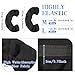 Soulchen Skate Guards Soakers and Towel Gift Set Ice Skating Guards Soft Skate Blade Covers Blade Protector for Figure Skating Skater Hockey Gift(Black,L)