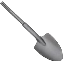 18-Inch SDS Max Steel Clay Spade, Ideal for Concrete Demolition, Jack Hammer Bit, Trenching and Digging Shovel Bit for Clay, Gravel, Frozen Soil, Concrete, 40Cr Alloy Steel