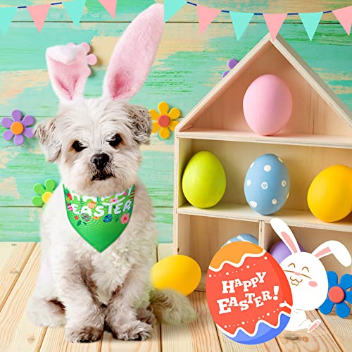 Bandanas de Pâques pour chien lavables lot de 20 avec imprimé trèfle vert - 12