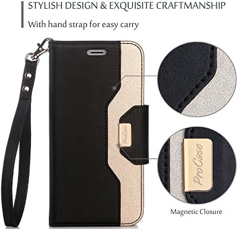 ProCase Google Pixel XL Wallet Case, Flip Cover Card Case for Google Pixel XL 5.5” -Black