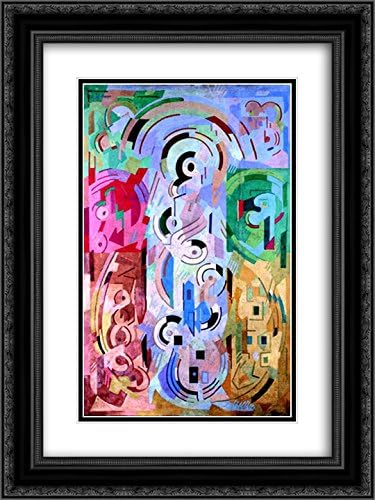 Albert Gleizes 2X Matted 18x24 Black Ornate Framed Art Print 'Untitled'