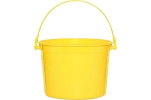 Yellow Sunshine Plastic Easter Basket with Handle