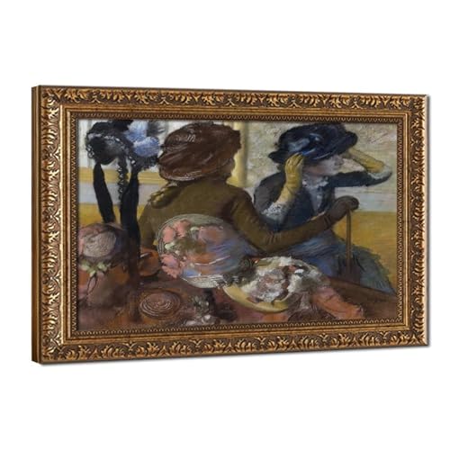 Impression sur toile Degas At The Milliner's idée cadeau décoration murale