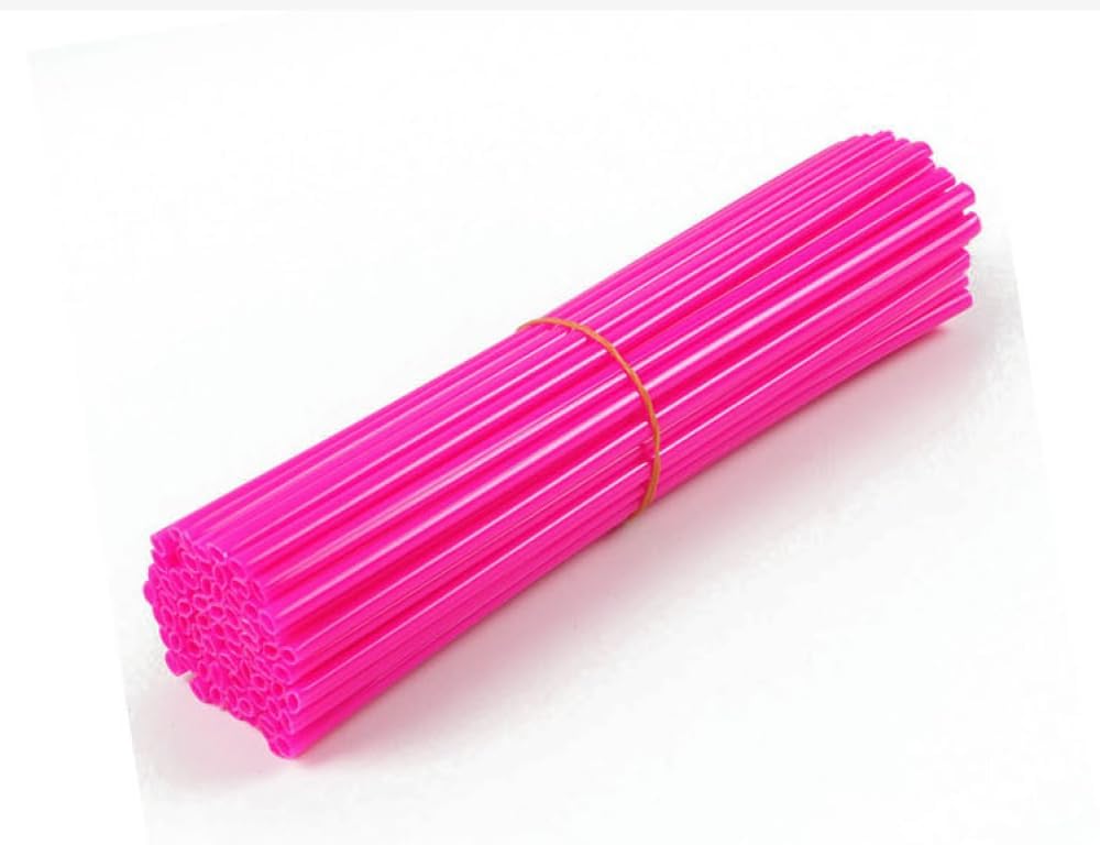 36 Pieces Per Bag Universal Off-Road Motorcycle Spoke Sleeves Decorative Steel Wire Hub Spokes Compatible with Mountain Bikes and Dirt Bikes(Purple)