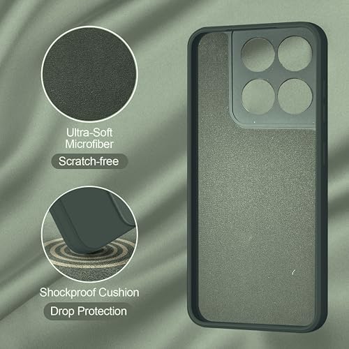 Image of SBMS Silicone Back Cover Case for Motorola Moto G67 Power 5G / Moto G57 Power 5G | Soft Micro-Fibre Lining Inside | Camera Protection Bump | Shockproof Back Cover Case for Moto G67 Power 5G (Green)