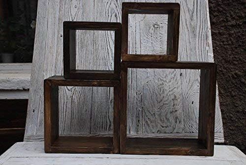 Set of 4 square flanges, square shelf, the shelf on the wall,wall decor shelf,eco shelves,wooden hexagon shelf,wall design