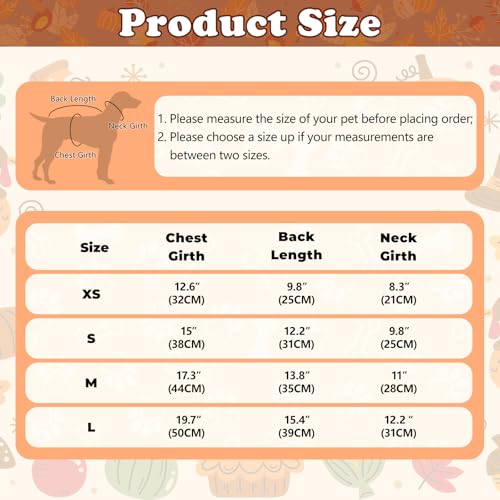 Robe de Thanksgiving pour chien et chat taille M sans irritation - 5