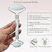 ZUKIMM Jade Roller and Gua Sha Facial Tool Set, Face Roller for Wrinkles and Lifting, Guasha Stone Skincare Beauty Tools for Women to Reduce Puffiness and Improve Wrinkles of Neck & Eyes - Opal