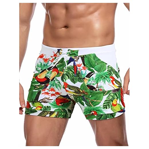 COOFANDY Men Bathing Suit Stretch Swimsuit Trunks Sexy Swimwear Square Cut Swimsuit