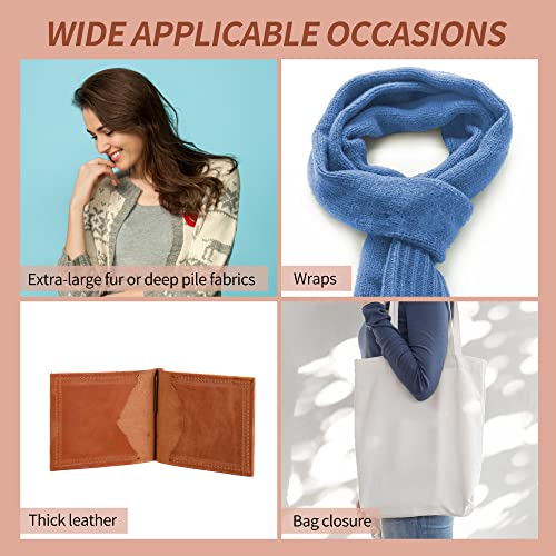 60 Sets Large Covered Sewing Hooks And Eye Closure Jewelry Books Crafts Latch For Clothing Bra Thick Leather Deep Pile Fabrics Fur Coats Wraps And Jackets (Black And White) #TOP6