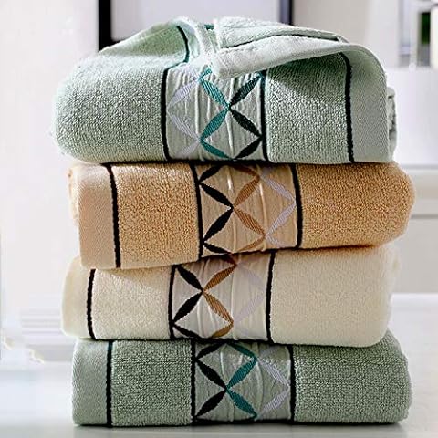 Newraturner 4 Pack Cotton Hand Towels,100% Cotton Face Towels, with Print Super Soft and Highly Absorbent for Bathroom (14 x 30 Inch)(Maoj-4P) Cover