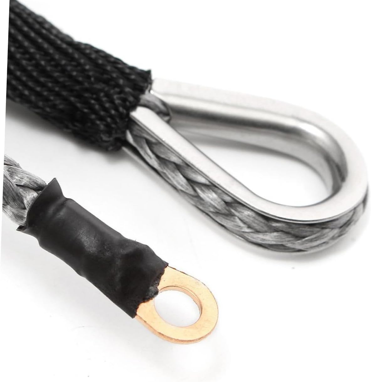 GLEAVI 15m Synthetic Winch Rope Pulling Capacity Durable Cable with Protective Sleeve for ATV Utv SUV Truck Towing and Recovery