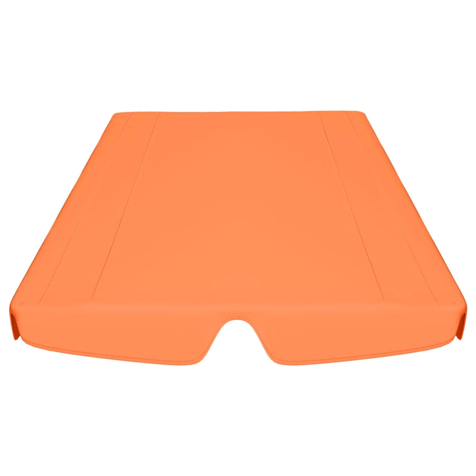 MOONAIRY Toit de Rechange de Balançoire Toit de Remplacement pour Balancelle Terrasse Extérieur Imperméable Toit de Rechange de balançoire Orange 150/130x70/105cm 270 g/m²