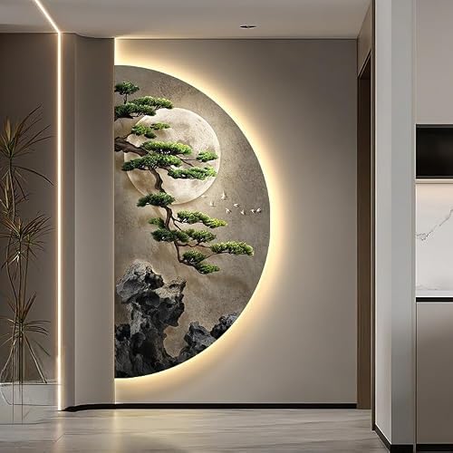 FOELANNE Acrylic Crystal Landscape LED Wall Sculpture