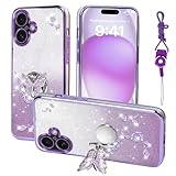 Support papillon double directionnel à 360° : cette coque pour iPhone 17 dispose d'un support papillon pour téléphone portable qui se replie à 180° et pivote à 360°. Le support prend en charge les modes paysage et portrait avec plusieurs réglages d'angle. Il est robuste et durable et offre un support pratique pour lire, surfer sur Internet, regarder des films ou passer des appels FaceTime.