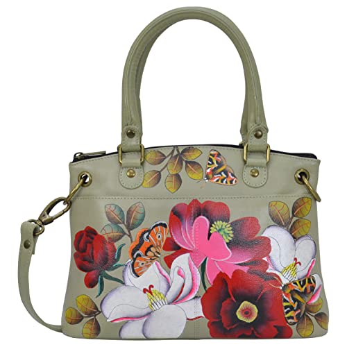 Image of Anna by Anuschka Women's Original Genuine Leather Hand-Painted Small Satchel - Leather Handbag for Women | Original