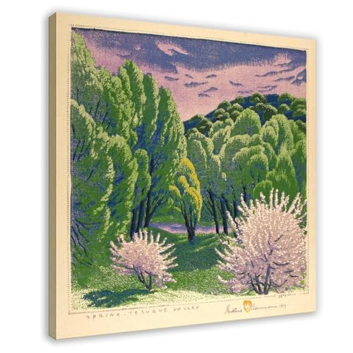 Paysage du sud-ouest Gustave Baumann affiche sur toile pour salon bohème