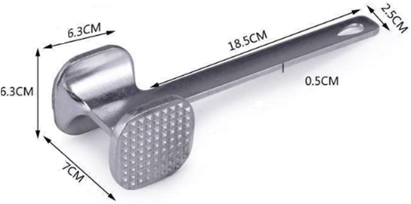 Meat Mallet Meat Tenderizer Tool Meat Pounder,Dual-Sided Meat Tenderizer Tool Kitchen Meat Pounder, for Chicken,Pork Poultry Meat Mallet Tool