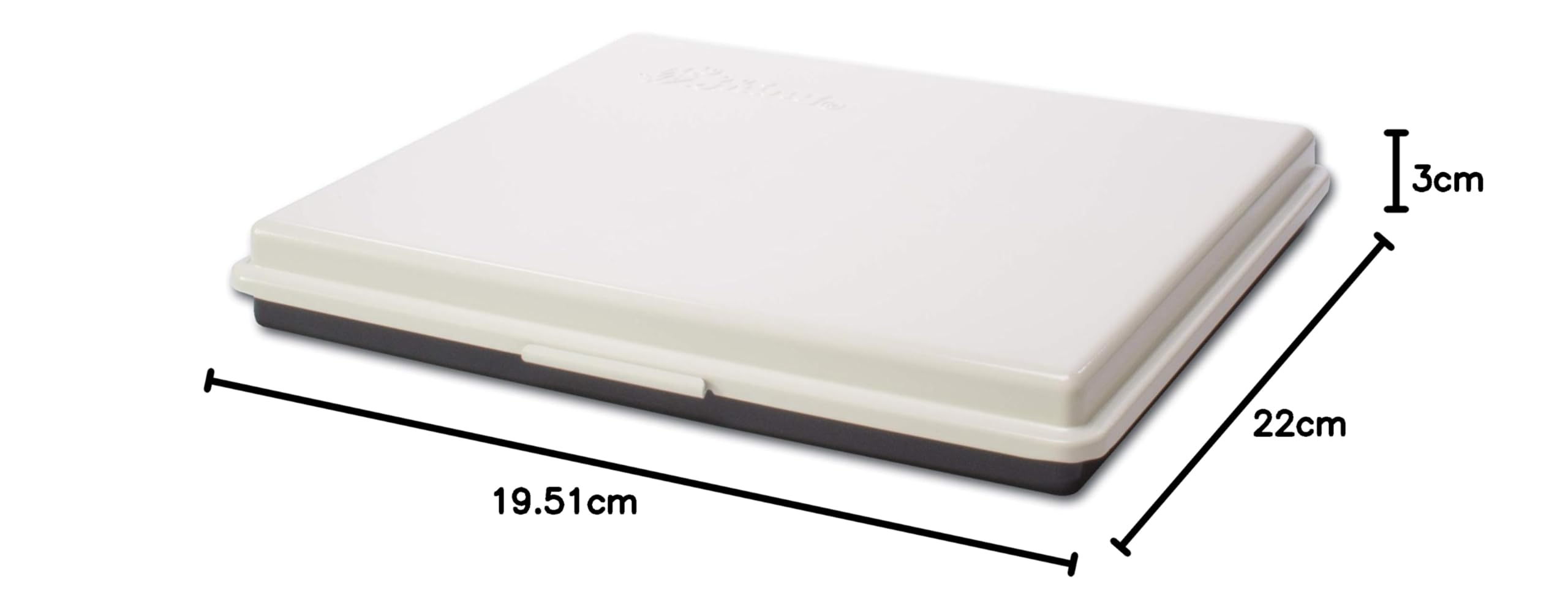 Almohadilla de sello incolora, Shiny MP-1F, cojín de espuma de alta calidad 210 x 180 mm - para sellos de madera, sello de firma, sello de cuna - sin beber, en blanco