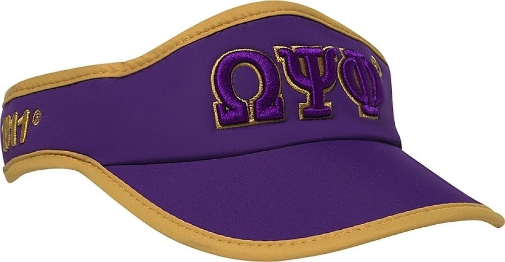 Omega Psi/Ψ Phi Featherlight Mens Visor [Purple - Adjustable] - ID#143889