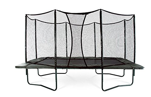 AlleyOOP VariableBounce 10βx17β Trampoline with Enclosure | High Performance Black Springs | 50+ Patent & Safety Innovations | Premier Trampoline System