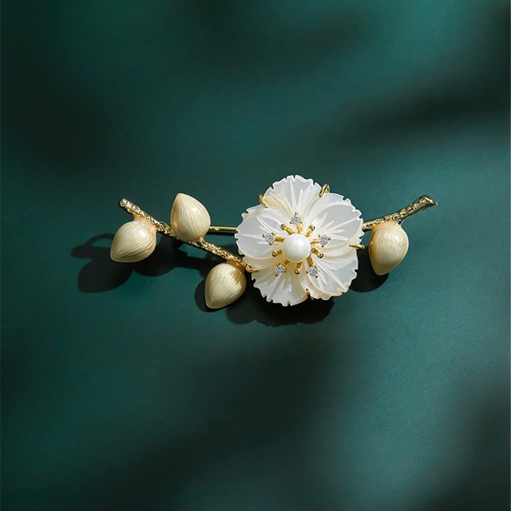 Anzug Brosche Spiegel Polieren Prozess Weibliche Nische Temperament Pin Blume Corsage