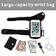Handgelenktasche Laufarmband Handy Sportarmband Unterarm-Band Armbinde Cycling Unterarm Band für iPhone 15/14/13/12/11 Pro Max mit Schlüssel und Kopfhörerhalter für Reiten,Radfahren,Joggen 6,9