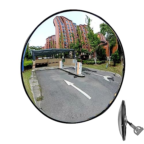 Espejo de seguridad para garaje irrompible de 12 pulgadas y gran angular para parking