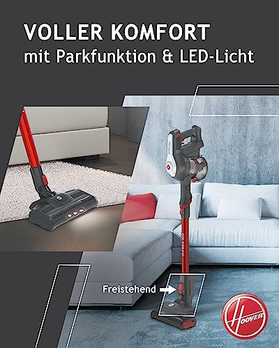 Hoover H-FREE 100 PETS Akku-Staubsauger ohne Beutel + Tierdüse – bis zu 40 Min. Laufzeit, kabelloser mit LED, XL Staubbehälter & Parkfunktion – Handstaubsauger mit Fugendüse & Staubbürste – Bild 6