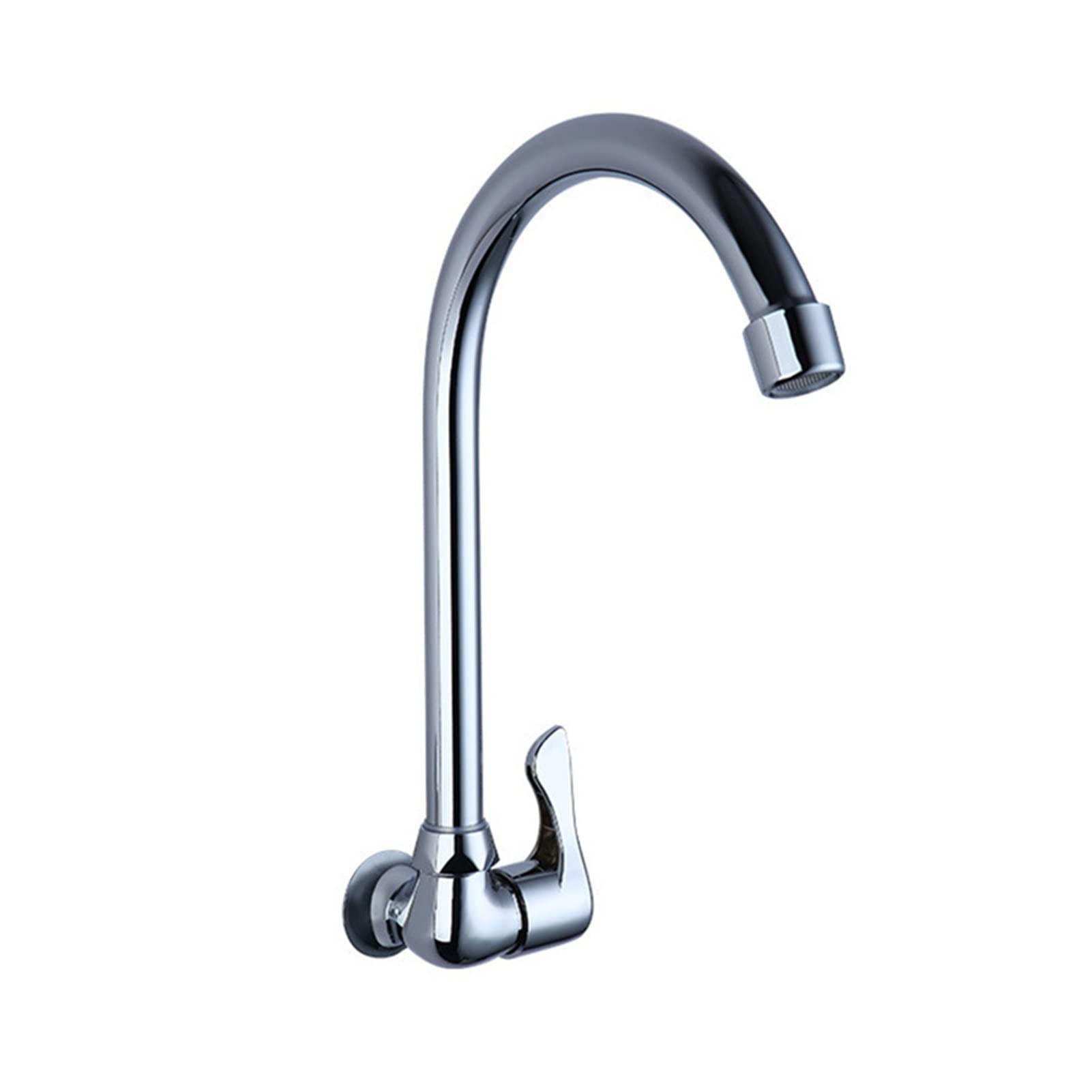 304 Stainless Steel Kitchen Faucet Single Cold Wash Vegetable Basin Sink Swivel Into The Wall,Precise Control
