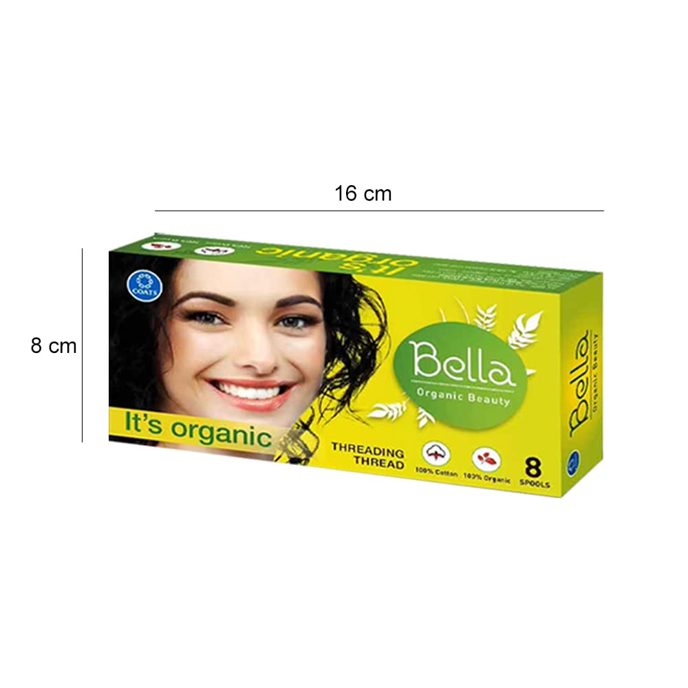 Bella - Filo da filettatura, confezione da 2 (8 bobine in ogni scatola) con forbici Behal International