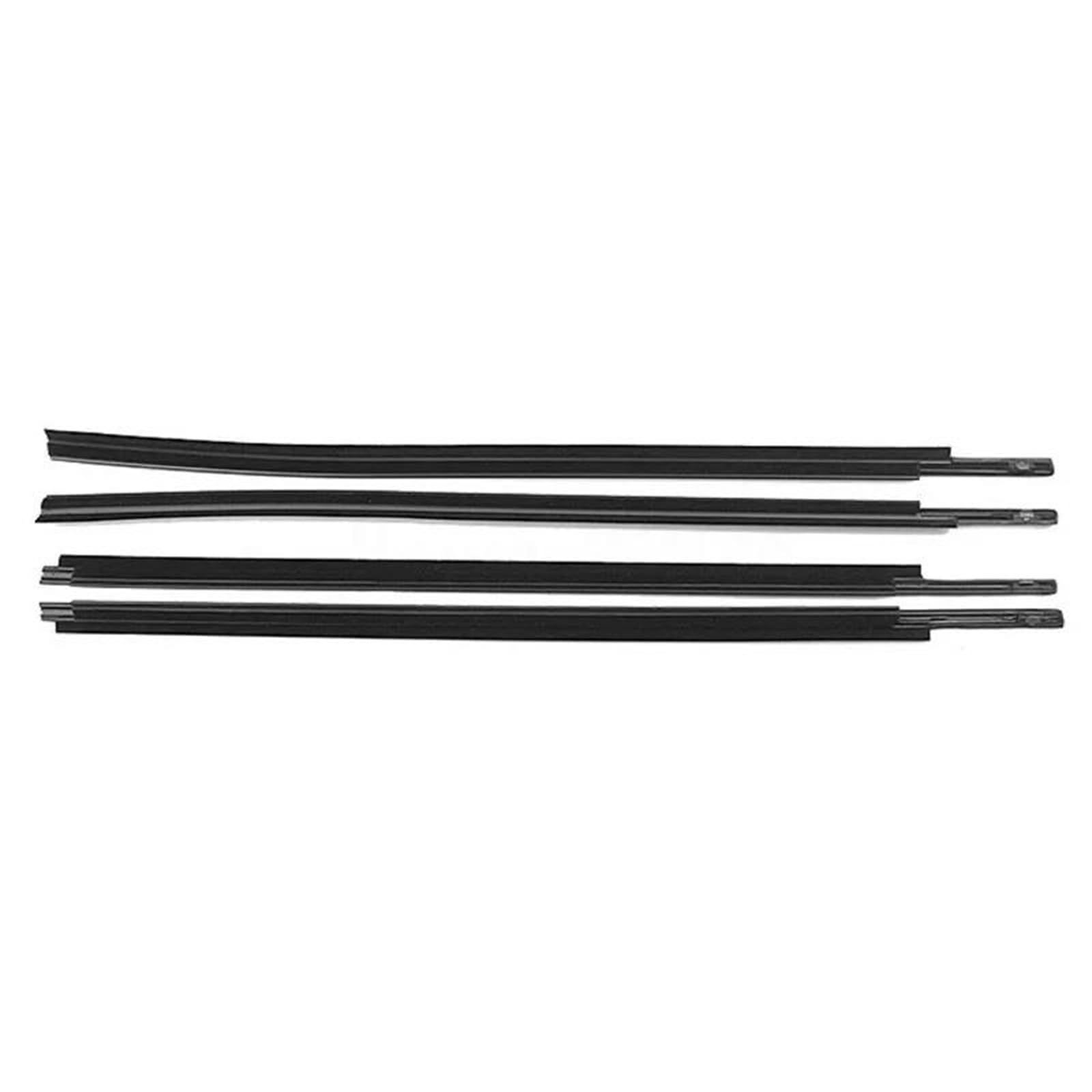 Hrqctim One Color Car Window Seals 4Pcs/Set Car Window Weatherstrip Seal Belt Trim For Toyota For Tundra For Crewmax 2007-2018